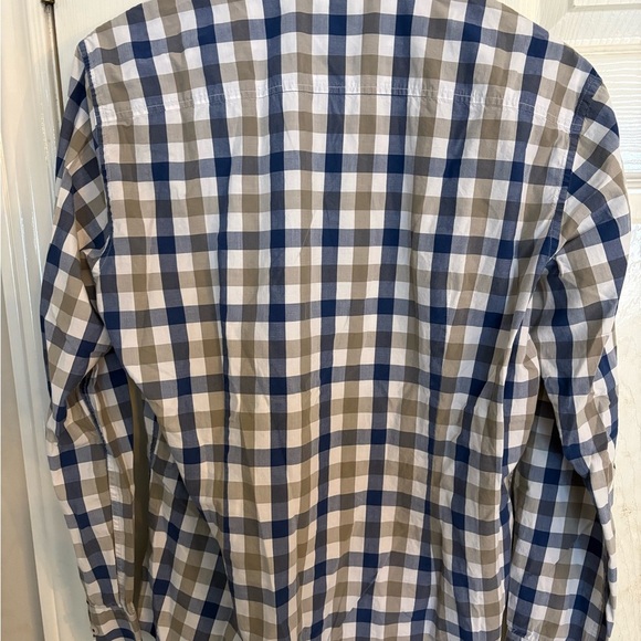 Mexx Blue and Brown Casual Button Down Shirt - Picture 3 of 6